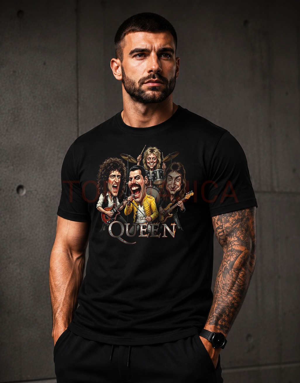 Queen top art majica crna Queen top art majica crna Queen top art majica crna