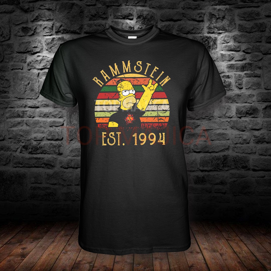 RAMMSTEIN HOMER Rammstein Homer est 1994 - Majica crna RAMMSTEIN HOMER