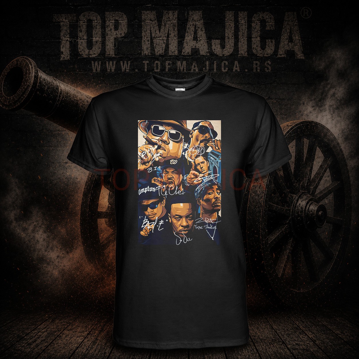 Rap - Rep scena majica Rap scena majica crna