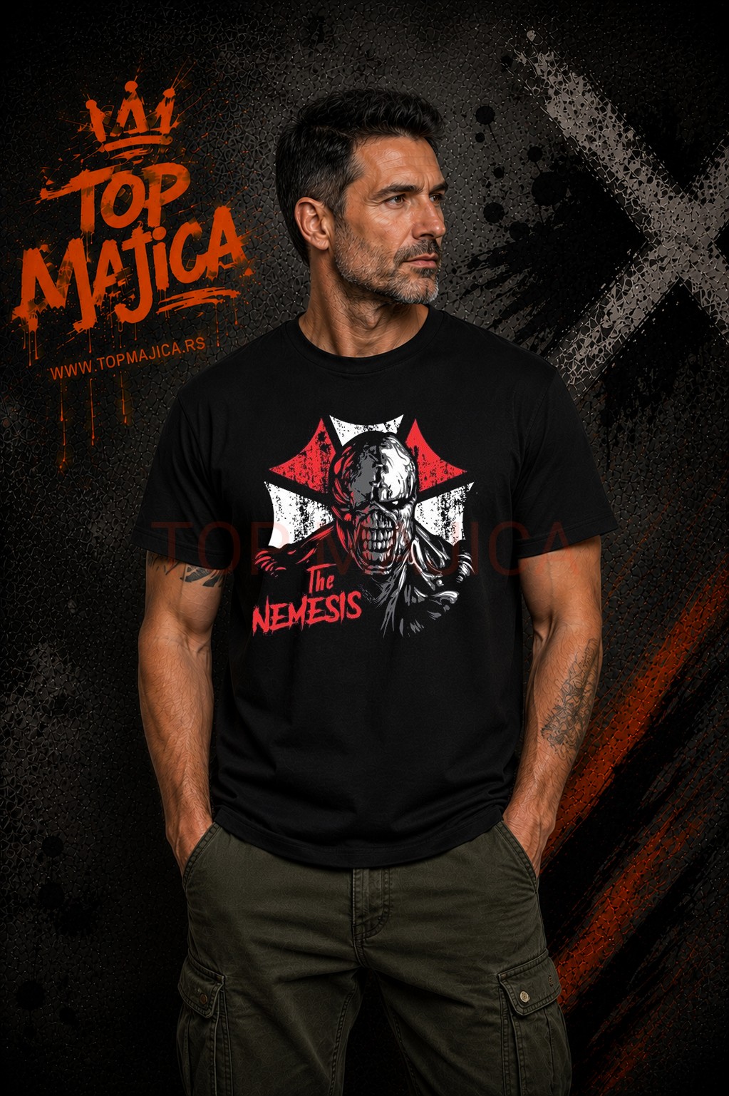 Resident Evil The Nemesis majica crna Resident Evil - The Nemesis majica Resident Evil The Nemesis majica crna