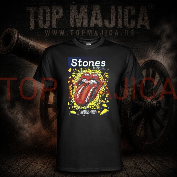 Rolling Stones Barcelona majica crna