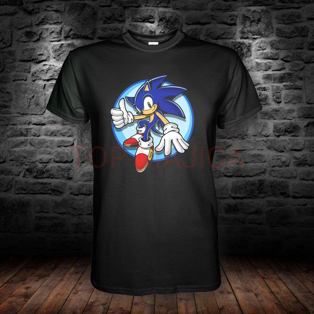 SONIC MAJICA CRNA Sonic top majica crna SONIC MAJICA CRNA