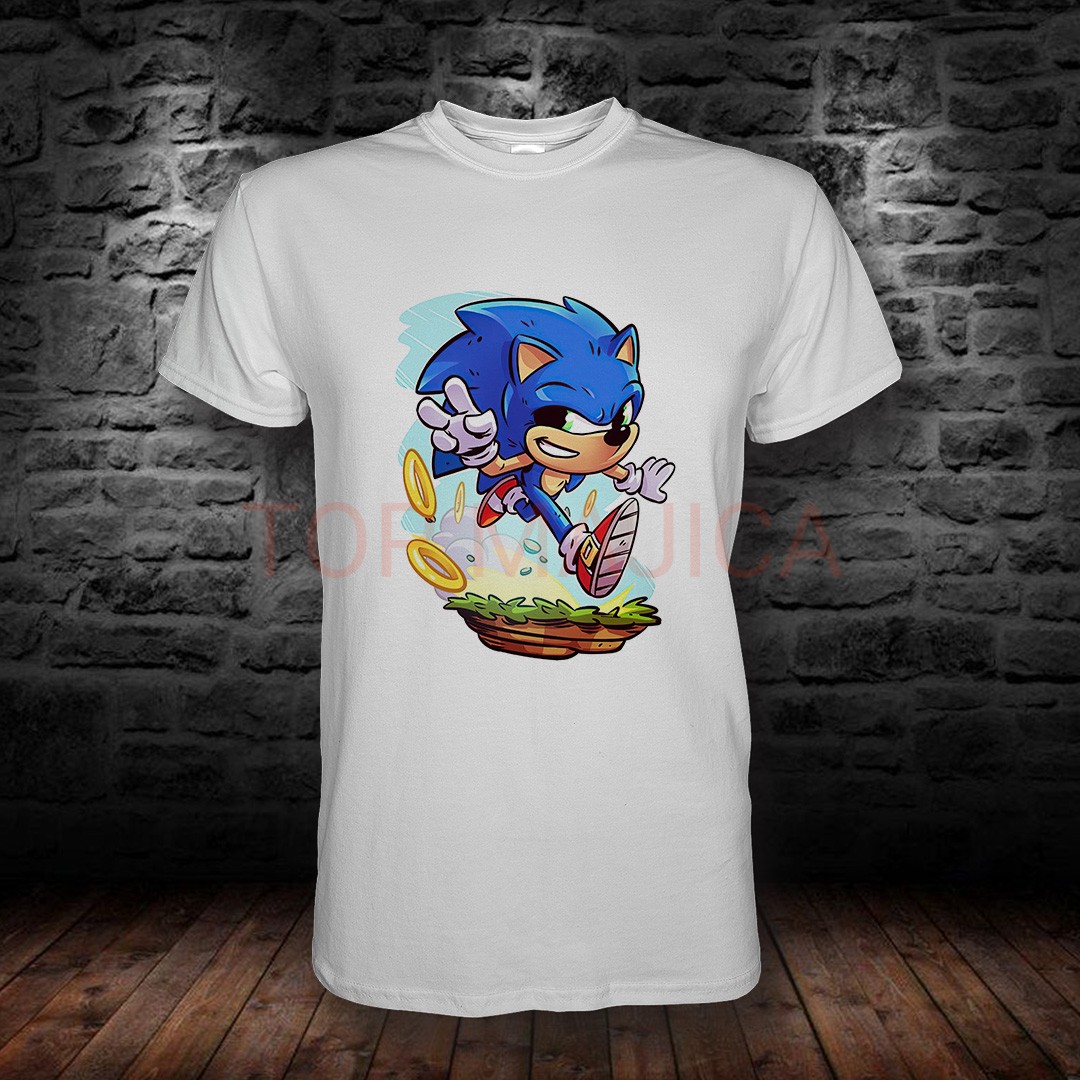 SONIC WITH RINGS Sonic rings majica bela SONIC WITH RINGS