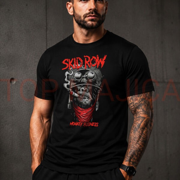 Skid Row monkey business majica crna