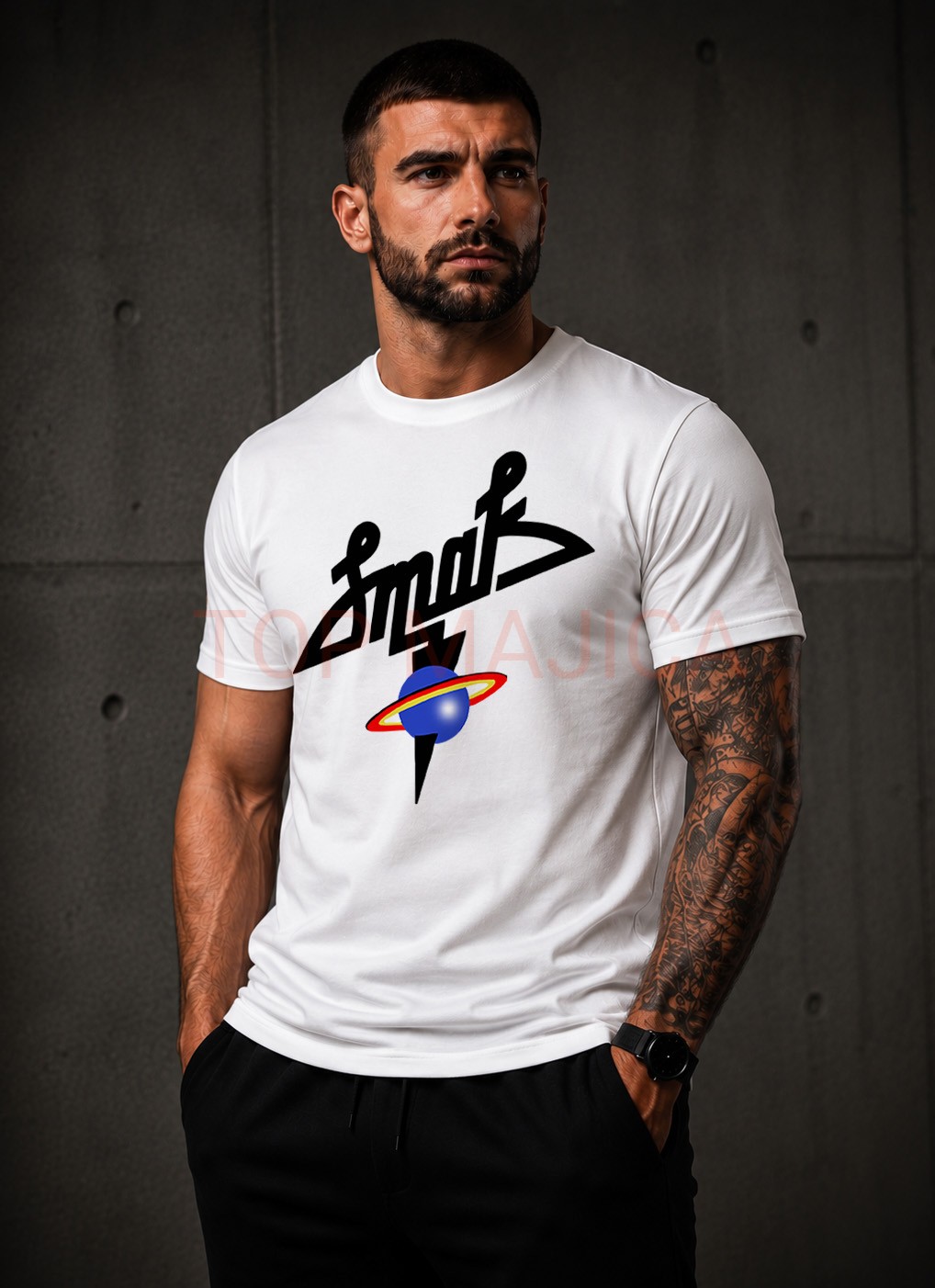 Smak majica classic Smak majica bela