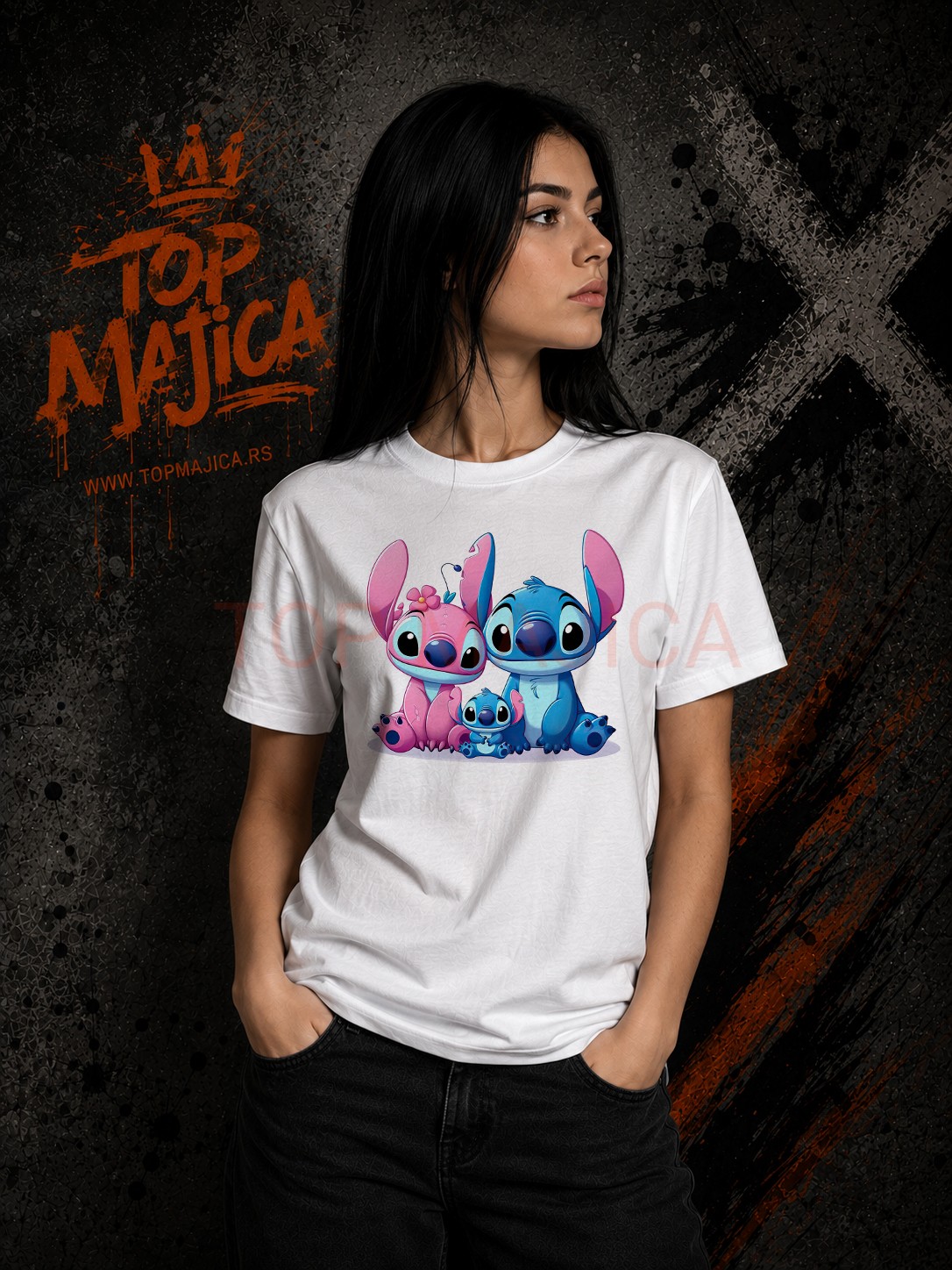 Stitch Family majica bela Stitch family majica bela Stitch Family majica bela