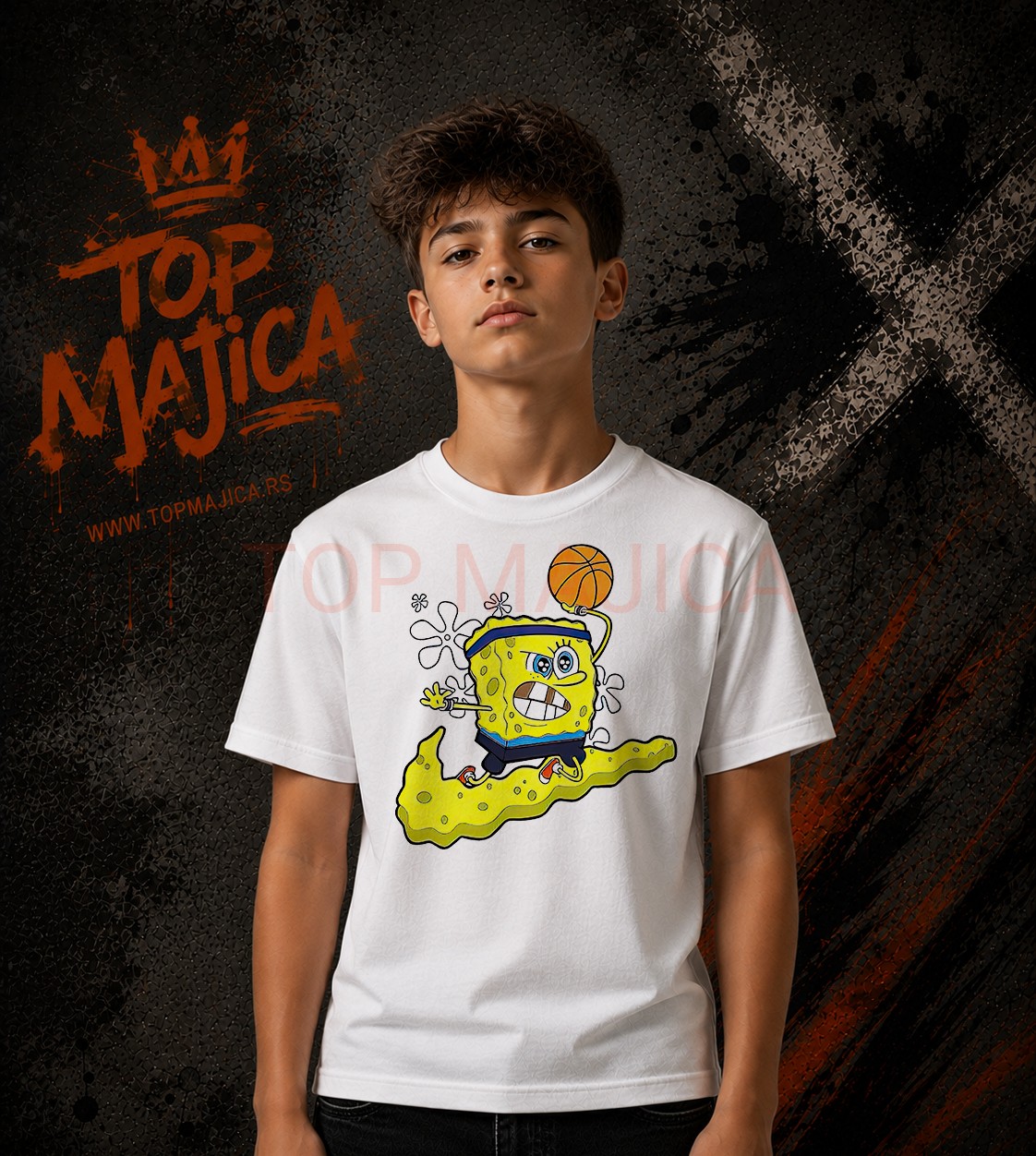 Sundjer Bob kosarka majica Sundjer Bob basketball majica