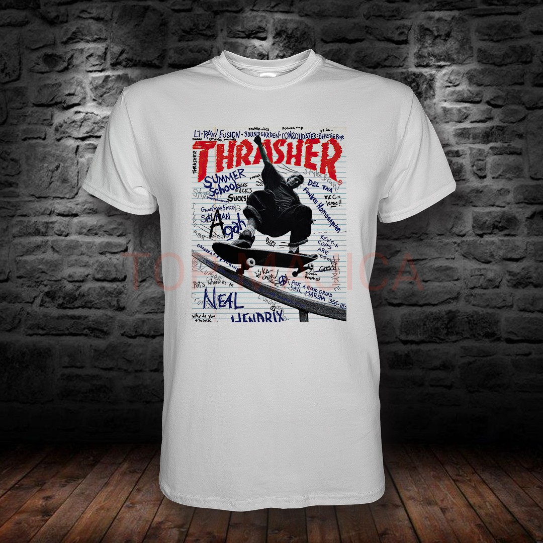THRASHER RETRO Thrasher majica bela THRASHER RETRO