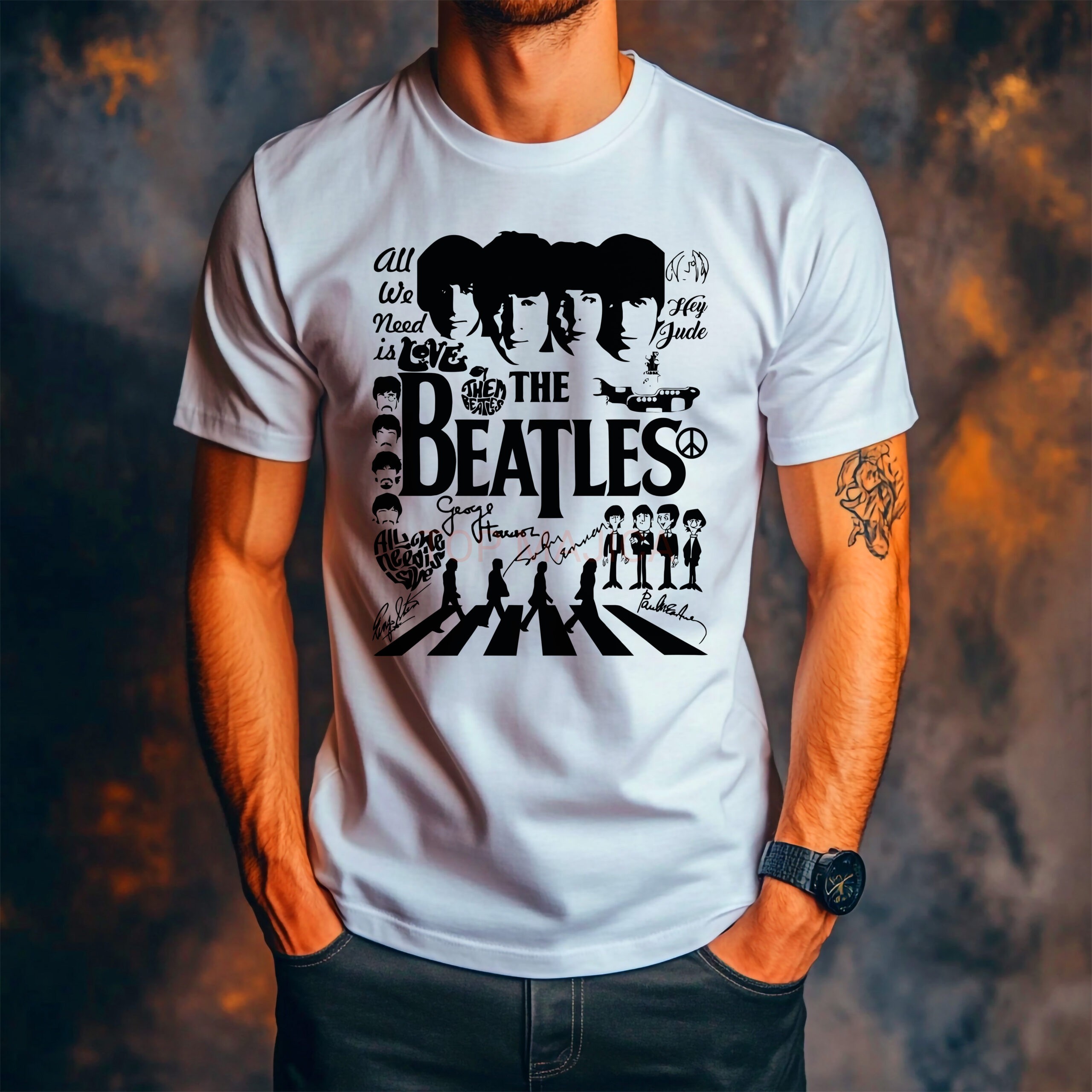 The Beatles peace majica The Beatles peace majica scaled