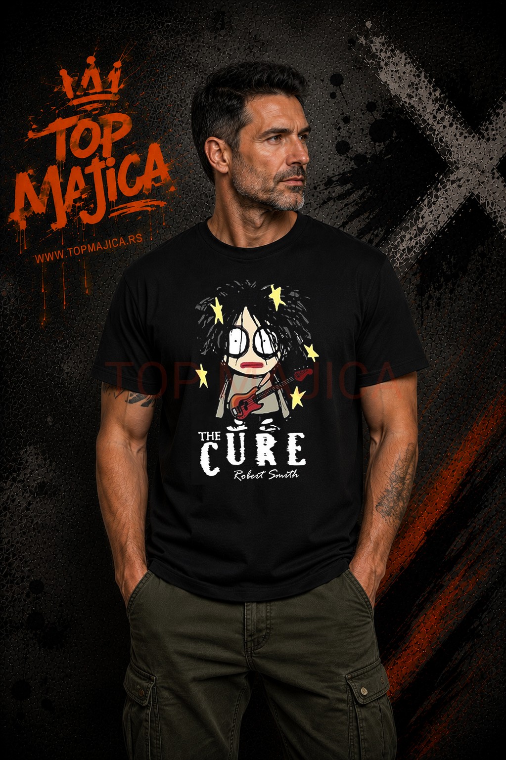 The Cure Robert Smith majica crna The Cure Robert Smith majica crna The Cure Robert Smith majica crna
