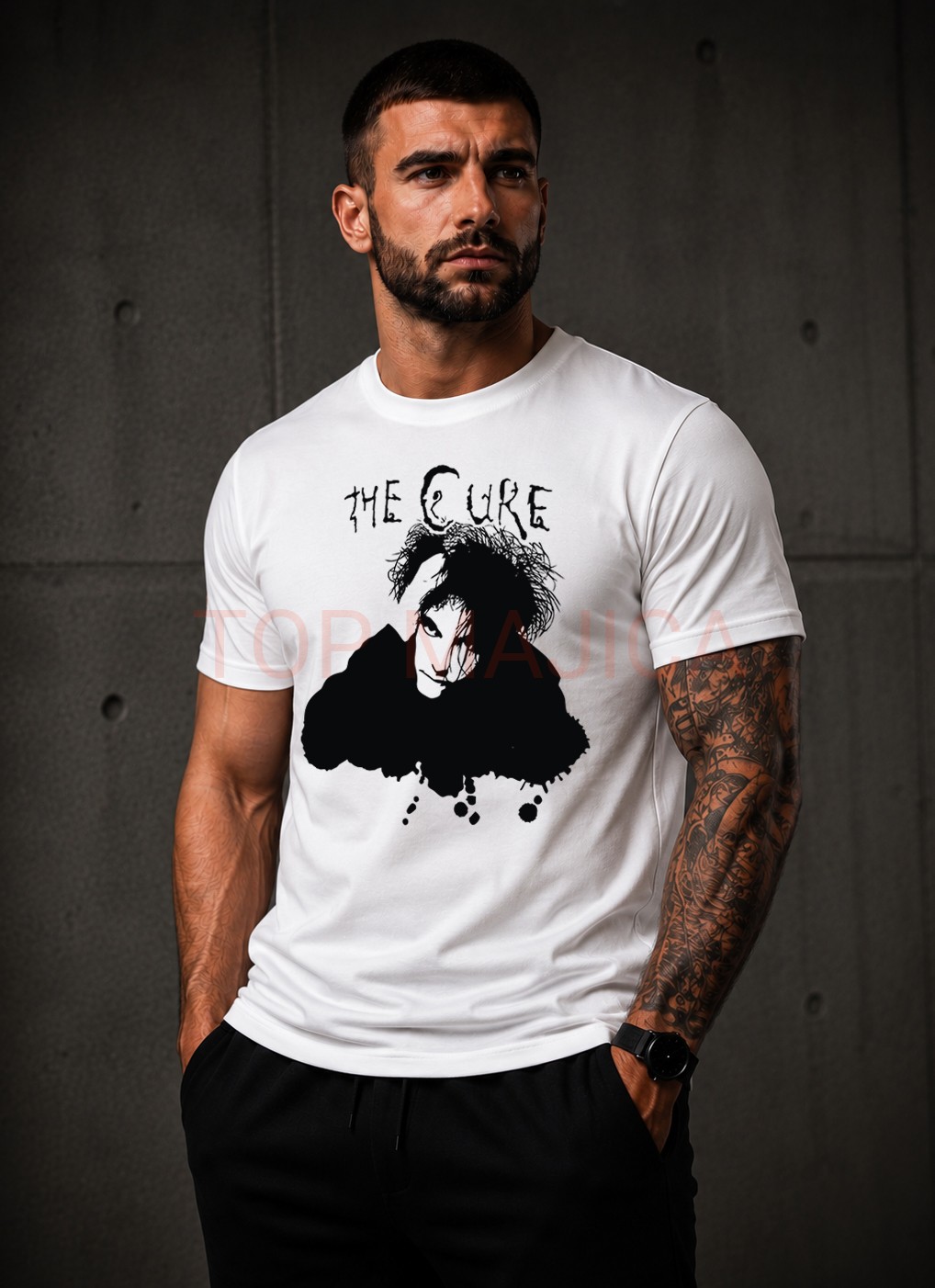 The Cure top majica bela The Cure top majica bela The Cure top majica bela