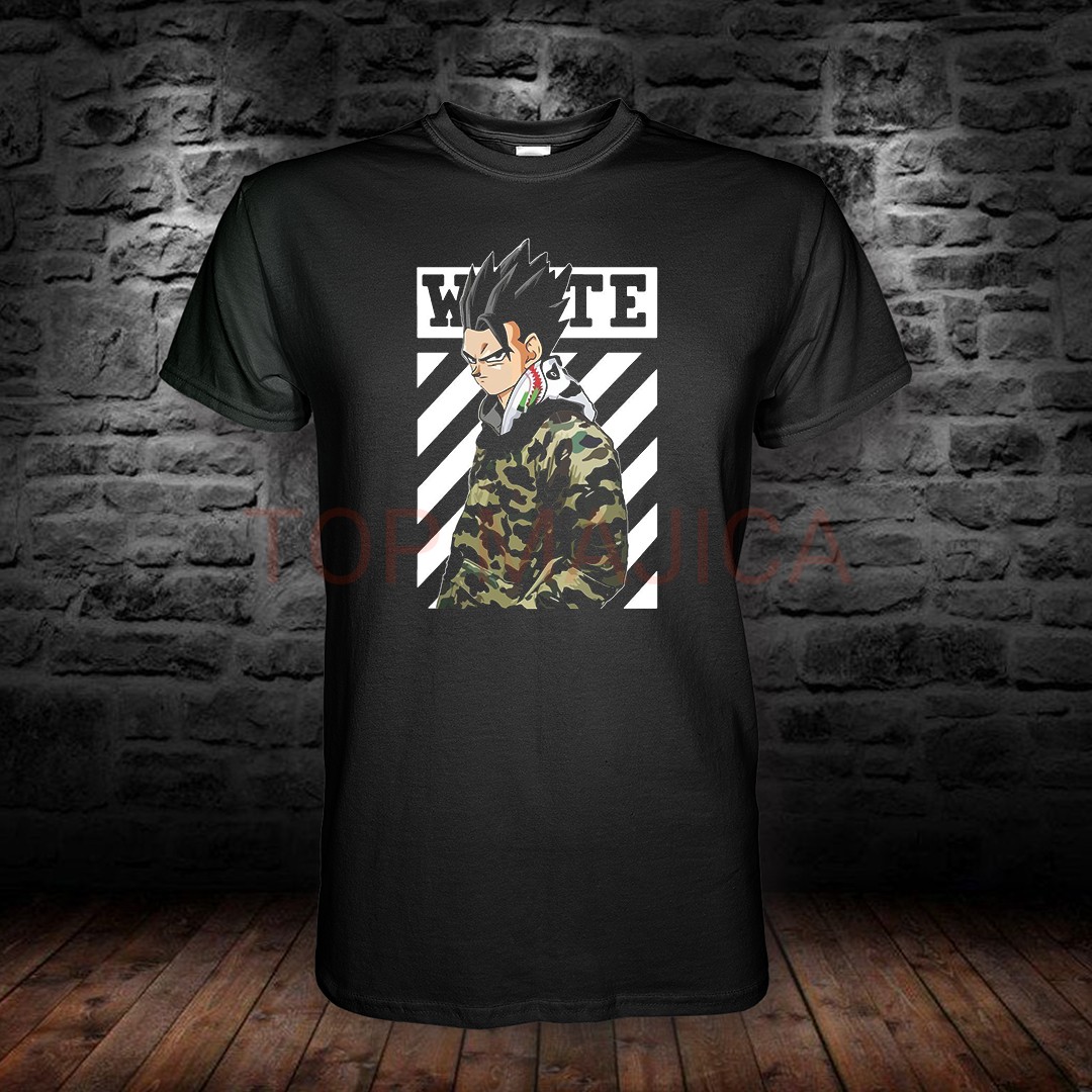 Gohan Dragon Ball – Hypebeast kamuflažni VEGETA DRAGON BALL OF WHITE CRNA