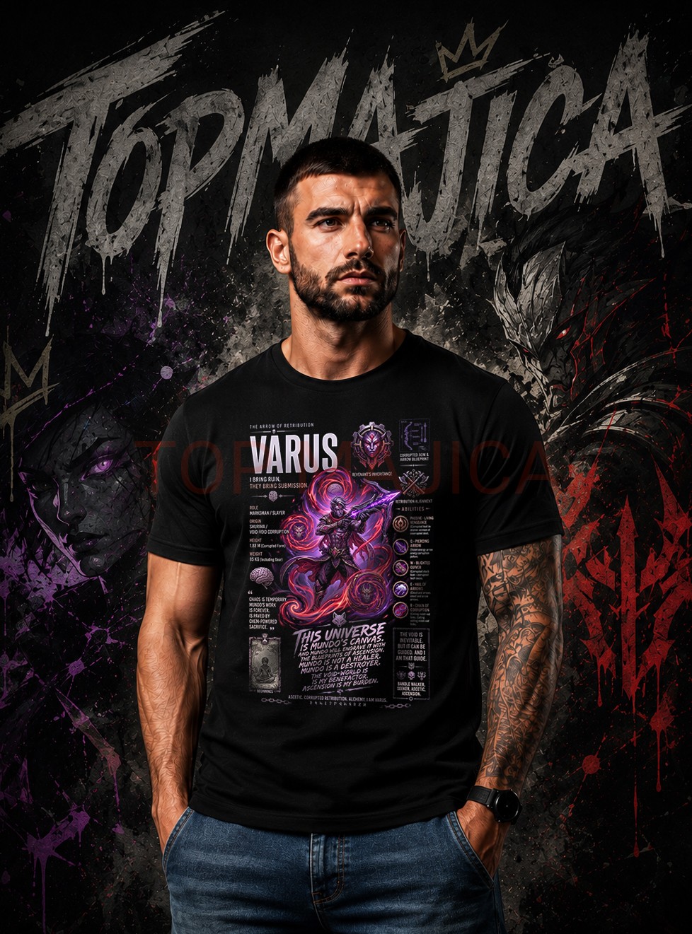 Varus LoL majica Varus League of Legends - Majica Varus LoL majica