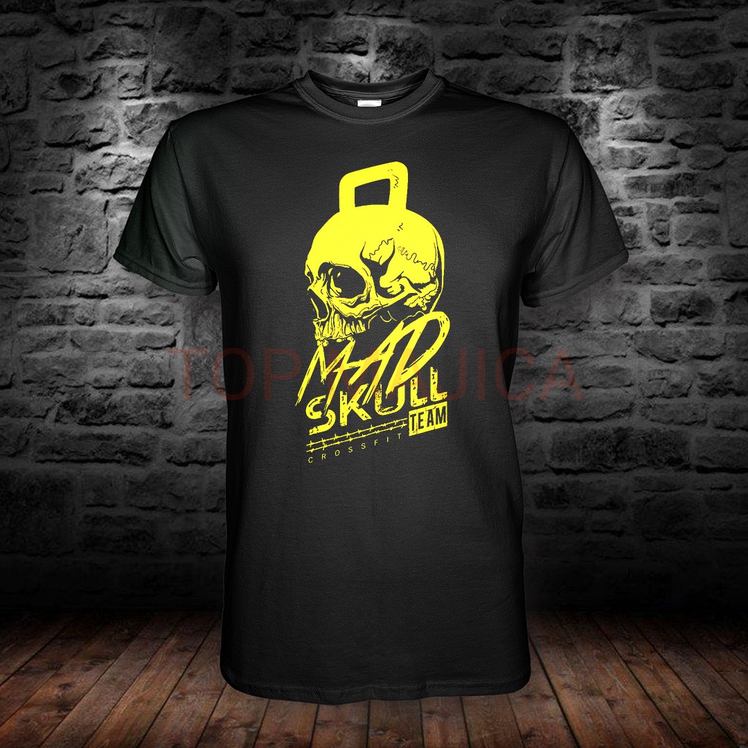 crossfit - mad skull team crna Cross Fit Mad Skull - Majica crna crossfit mad skull team crna