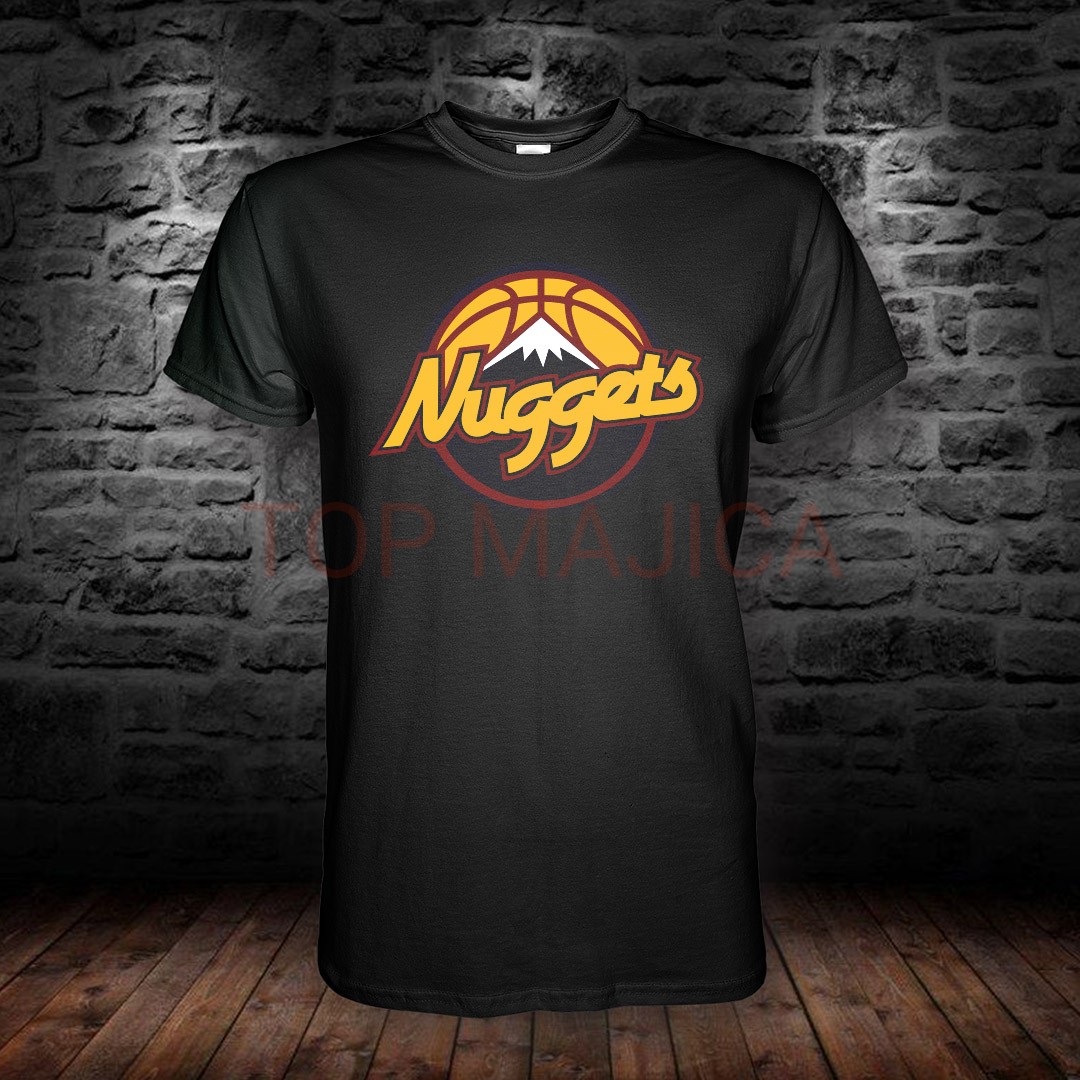 Denver Nuggets retro majica crna ddenver nuggets blk