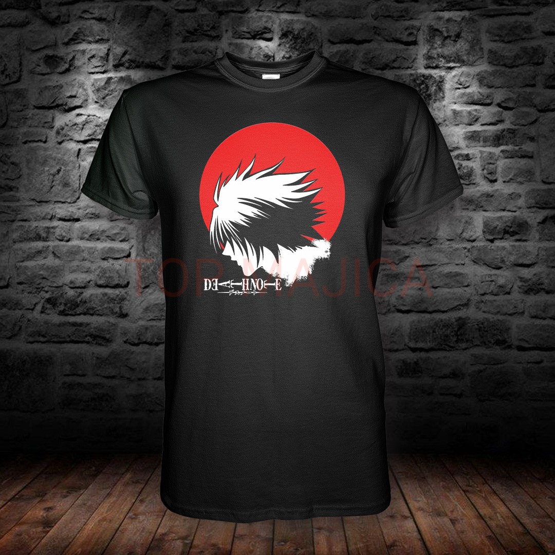 death note blk top Death Note L – Silueta genija pred crvenim suncem death note blk top