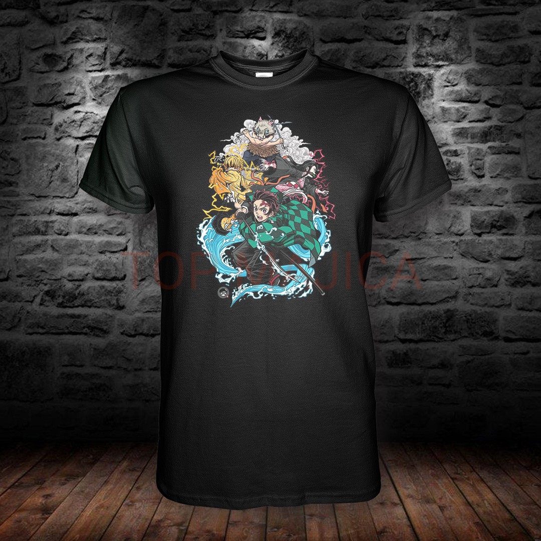 demon slayer blk majica Demon Slayer Četvorka – Elementarne borbene tehnike demon slayer blk majica