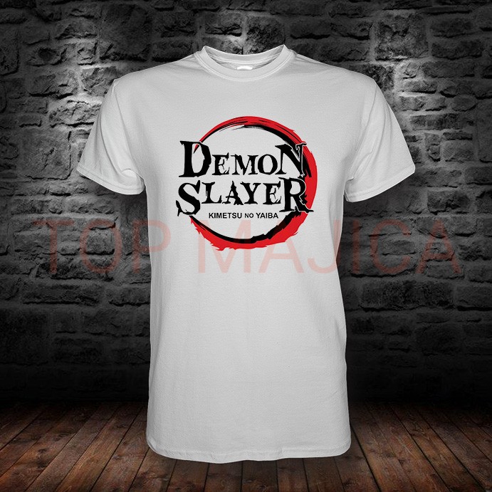 Demon Slayer Logo – Crveni krug i originalni natpis franšize demon slayer logo