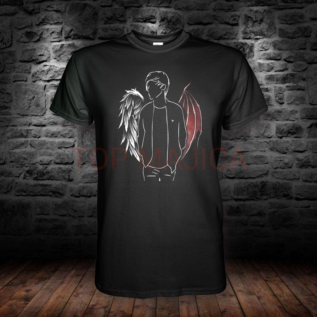 devil vs angel majica Anđeo i demon dualnost devil vs angel majica