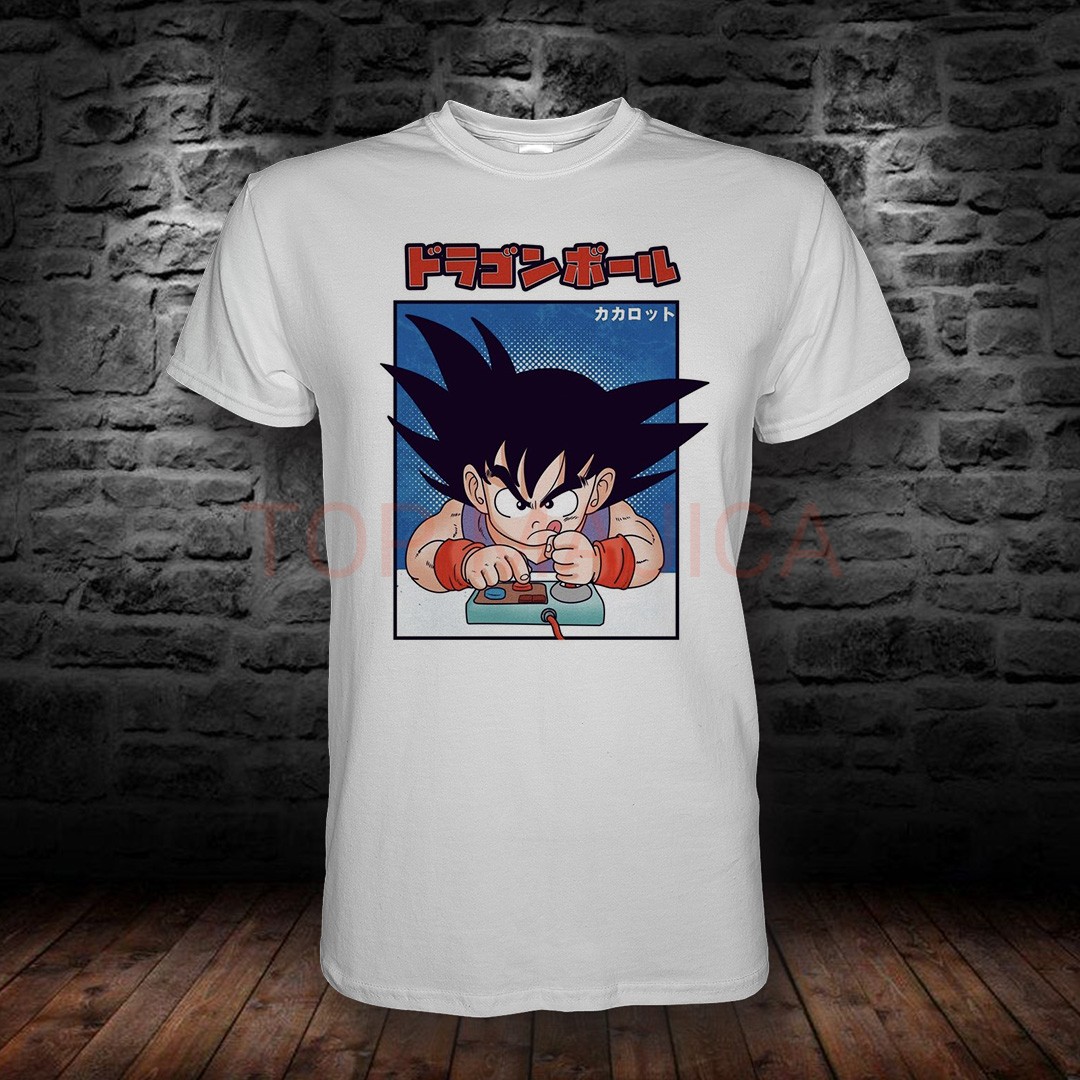 goku gamer bela Goku Gamer bela majica goku gamer bela
