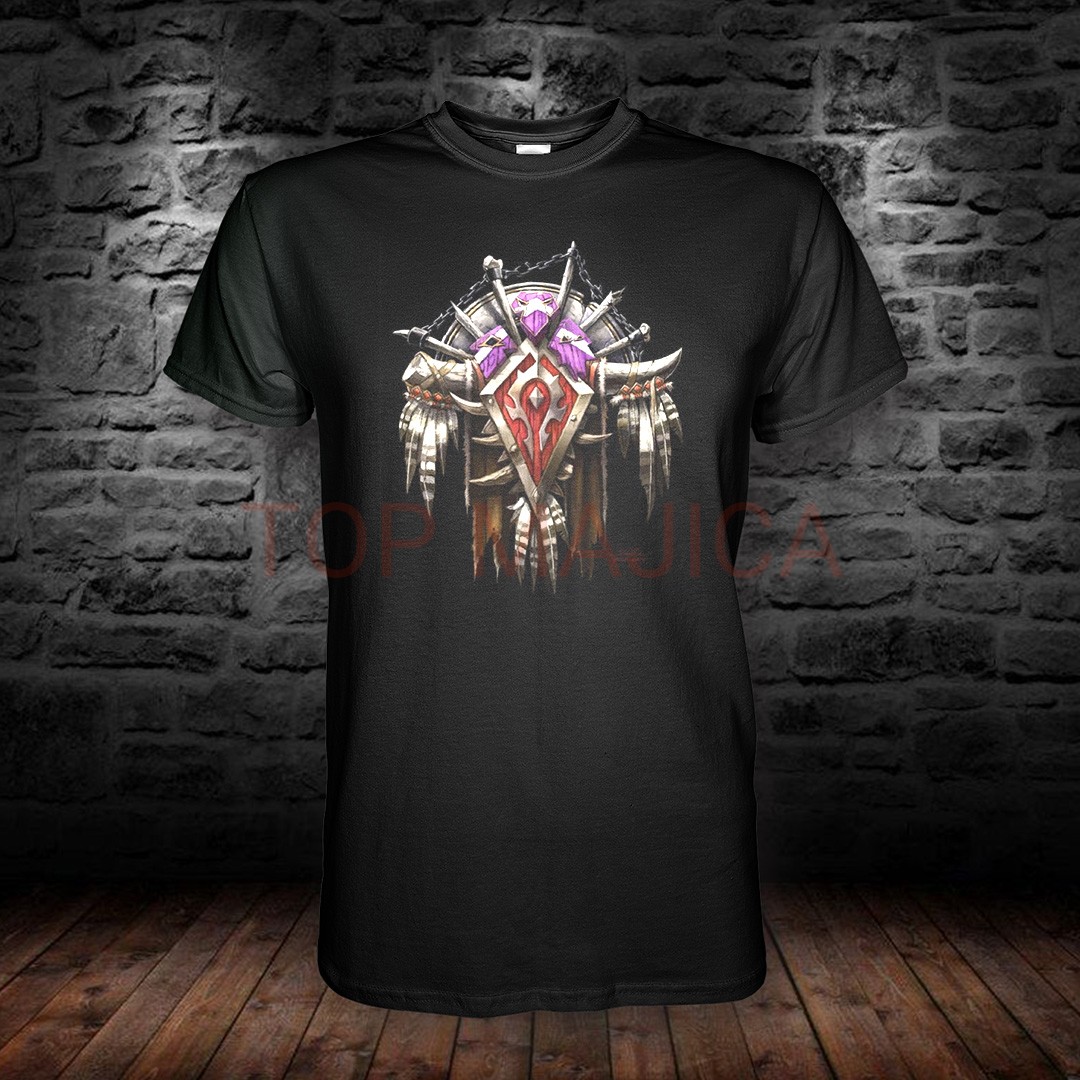 World of Warcraft Horde majica crna horde top crna majica