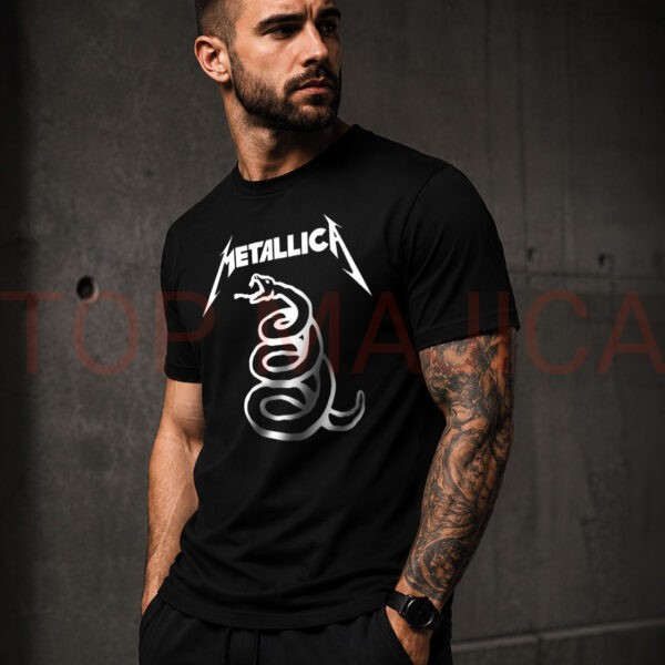 Metallica snake majica crna
