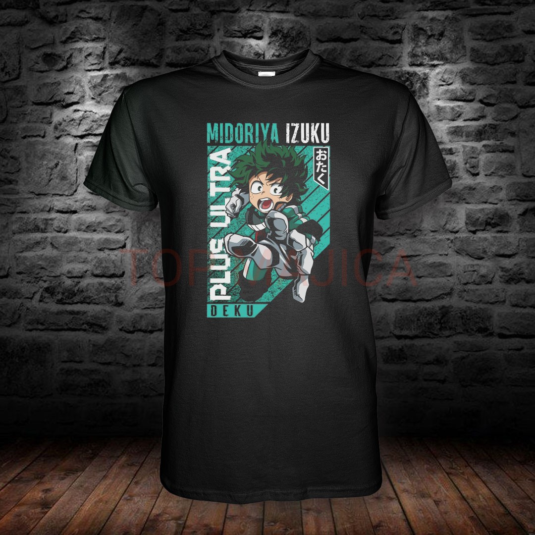 Izuku Midoriya My Hero Academia – Deku Plus Ultra tirkizni panel majica midorya izuku majica