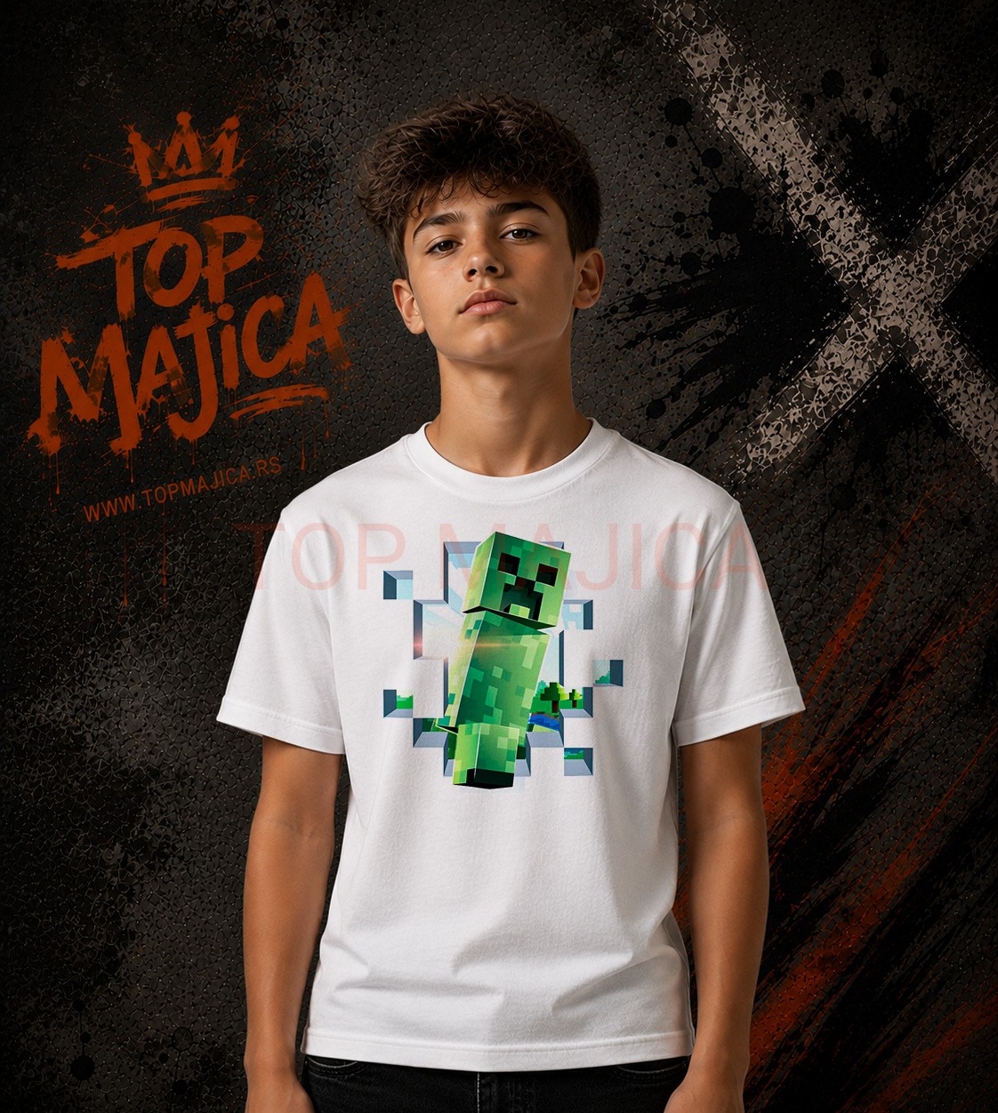 minecraft giant creeper majica Minecraft Giant Creeper majica minecraft giant creeper majica
