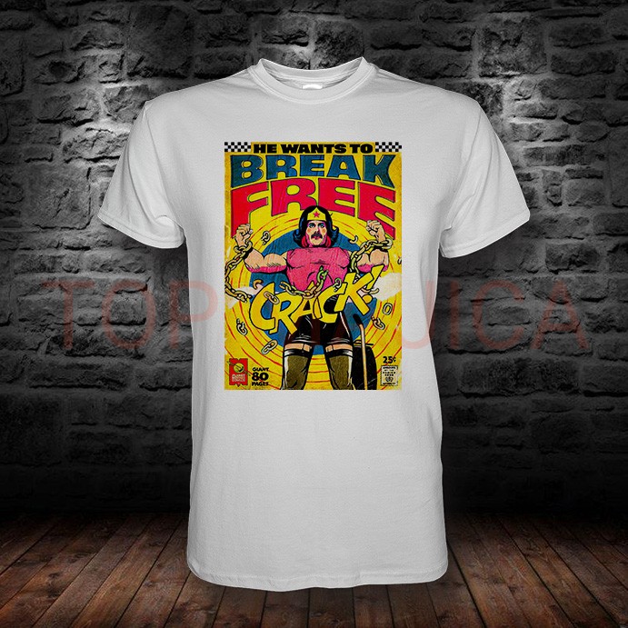 Queen - He want to break free - Majica bela queen retro majica he want to break free