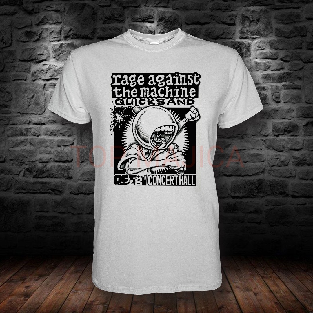 Rage against machine quicksand majica bela rage against the machine quicksand