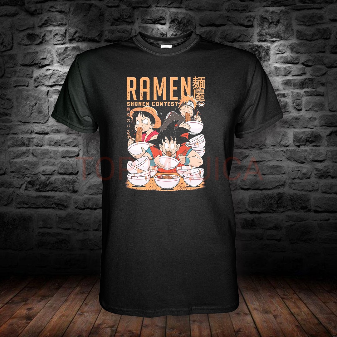 Goku, Luffy i Naruto – Ramen Shonen Contest takmičenje u jedenju majica ramen anime contest