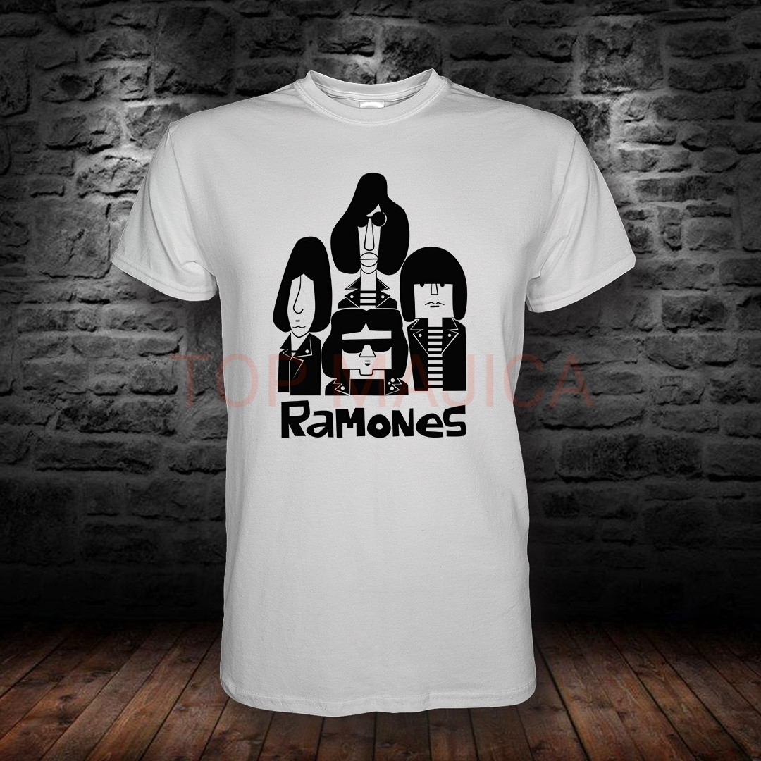 Ramones majica bela ramones bela majica