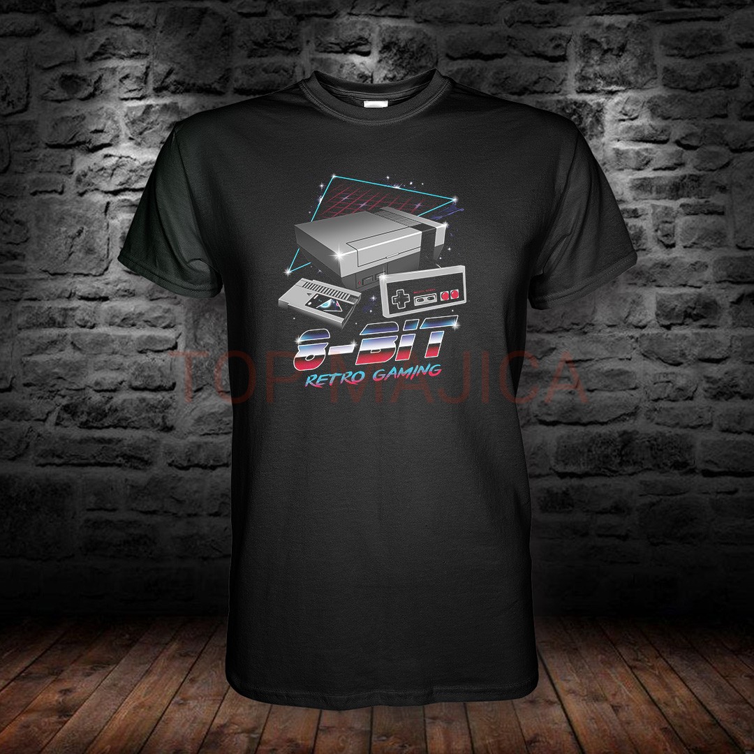 Retro Games 8 bit - Majica crna retro games 8 bit