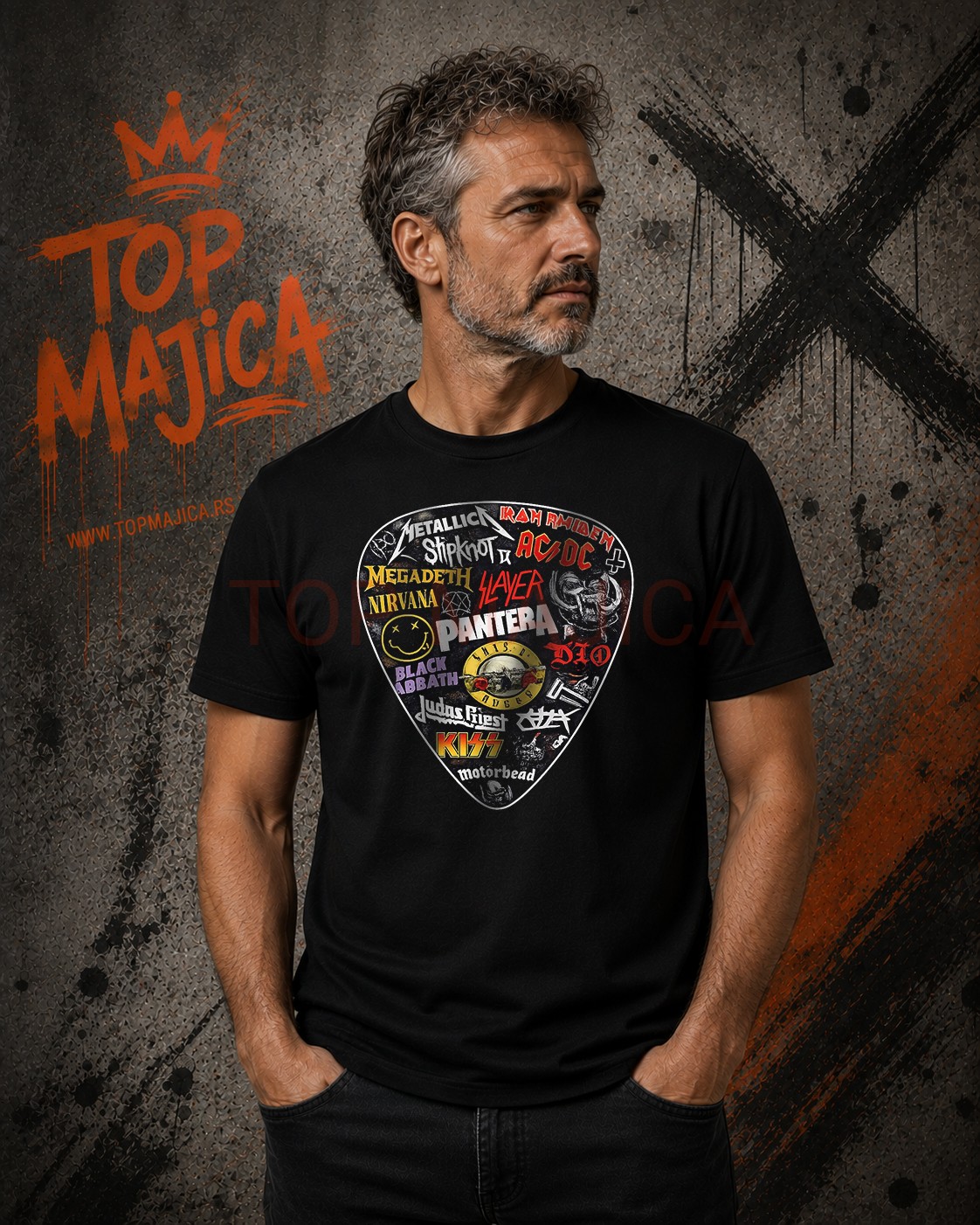 Rock and Metal - Majica sa motivom trzalice rock and metal trzalica majica