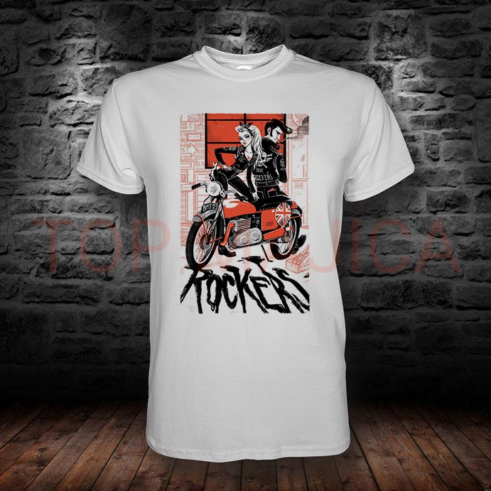Rockers majica rockers bela majica