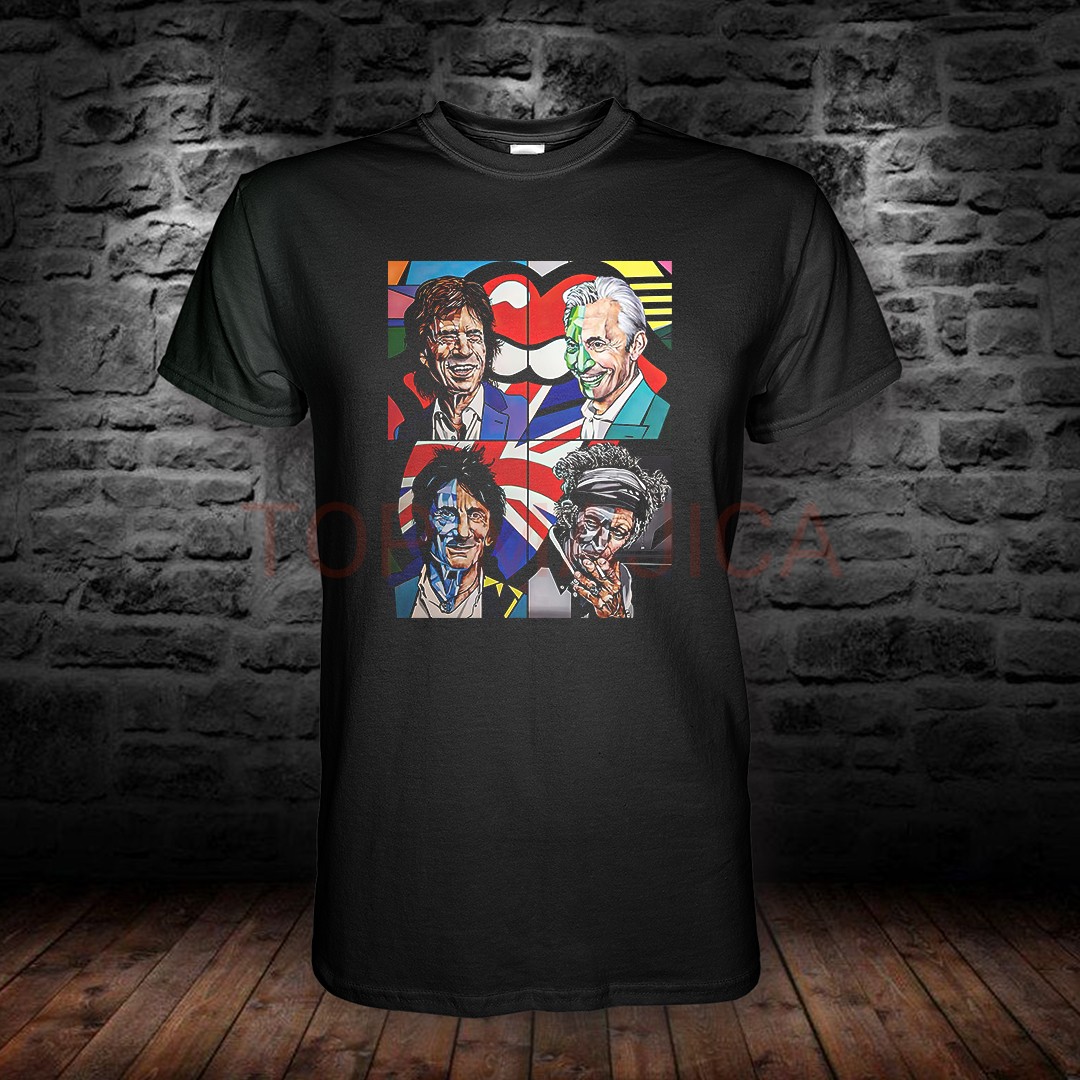 Rolling Stones - Majica crna top rolling stones band top majica crna