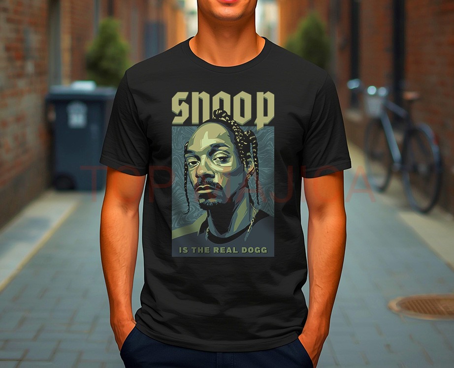 Snoop Dog majica crna snoop dog is the real dogg majica