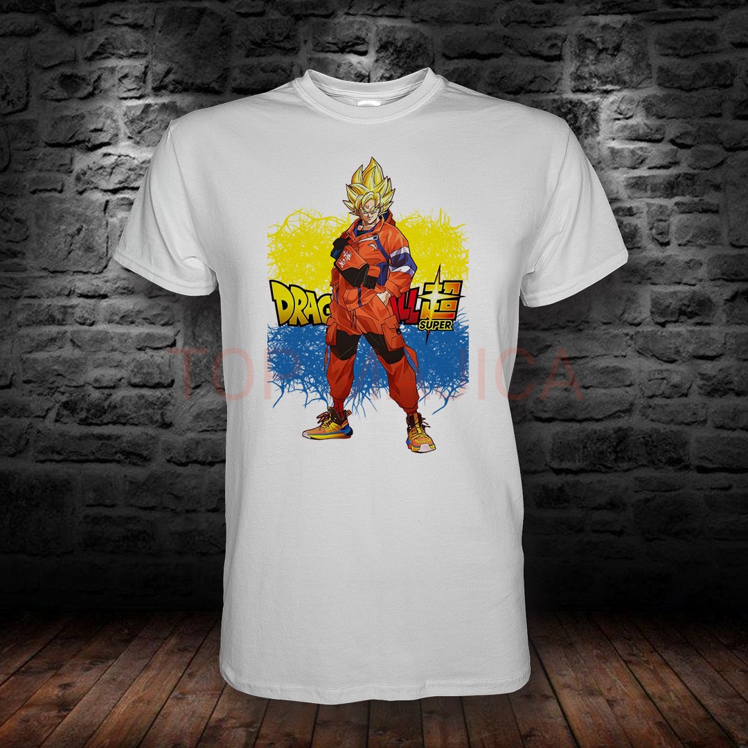 Super Saiyan Goku Dragon Ball – Urban streetwear majica bela ssj goku dragon bal bela
