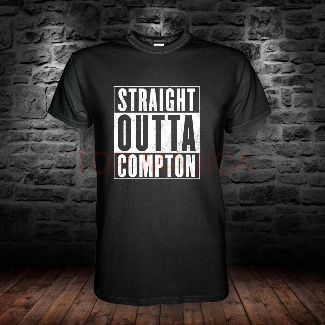 STRAIGHT OUTTA COMPTON majica crna straith crna