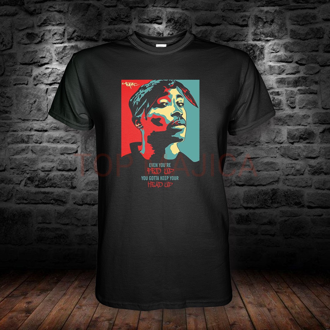 Tupac - 2Pac majica crna tupac art crna
