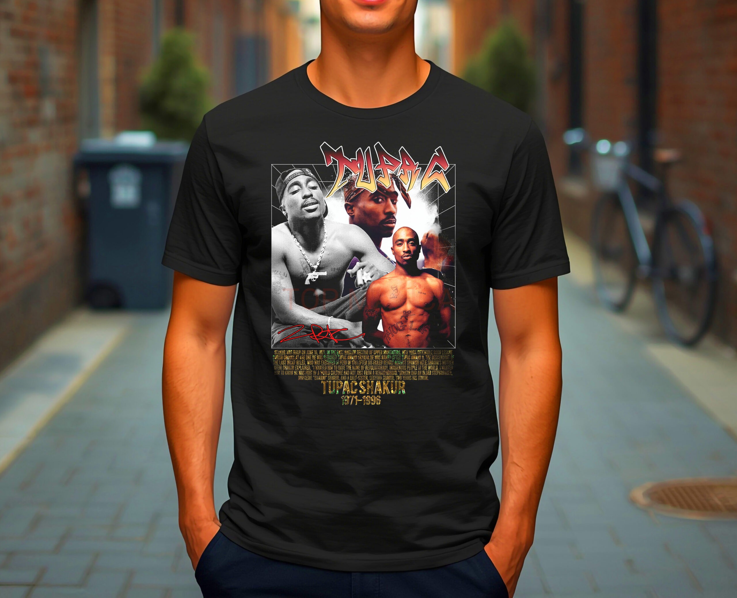 Tupac Shakur majica crna tupak shakur blk scaled