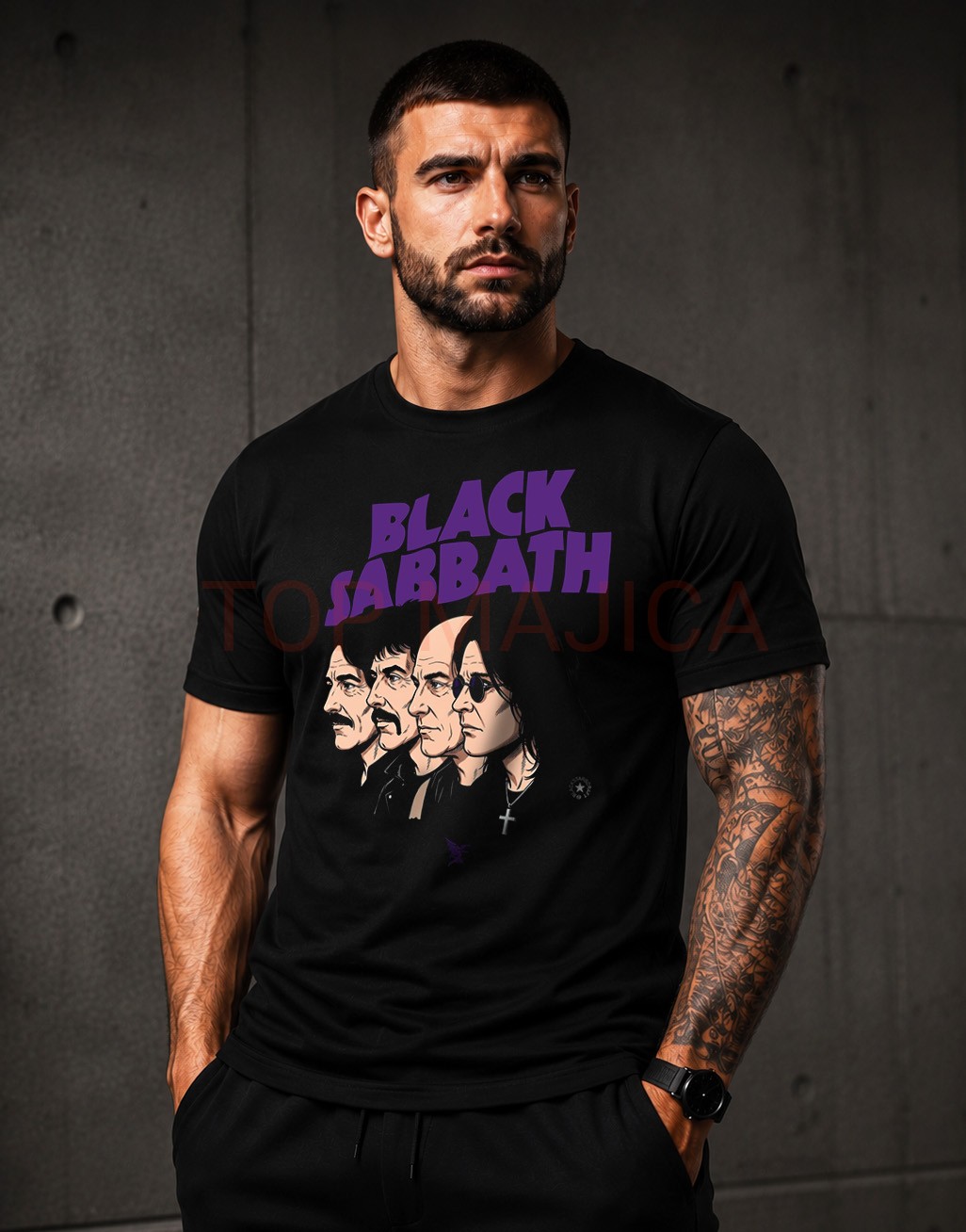 Black Sabbath top majica crna Black Sabbath top majica BLK Black Sabbath top majica crna