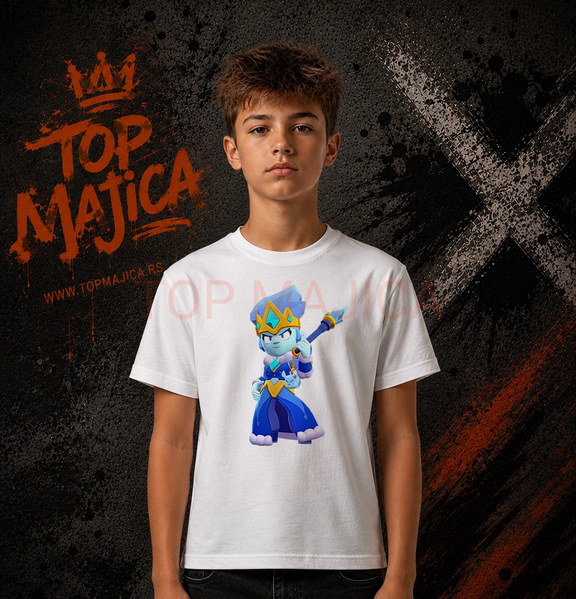 Brawl Stars - Amber Frost Queen skin majica Brawl Stars Amber Frost Queen skin majica