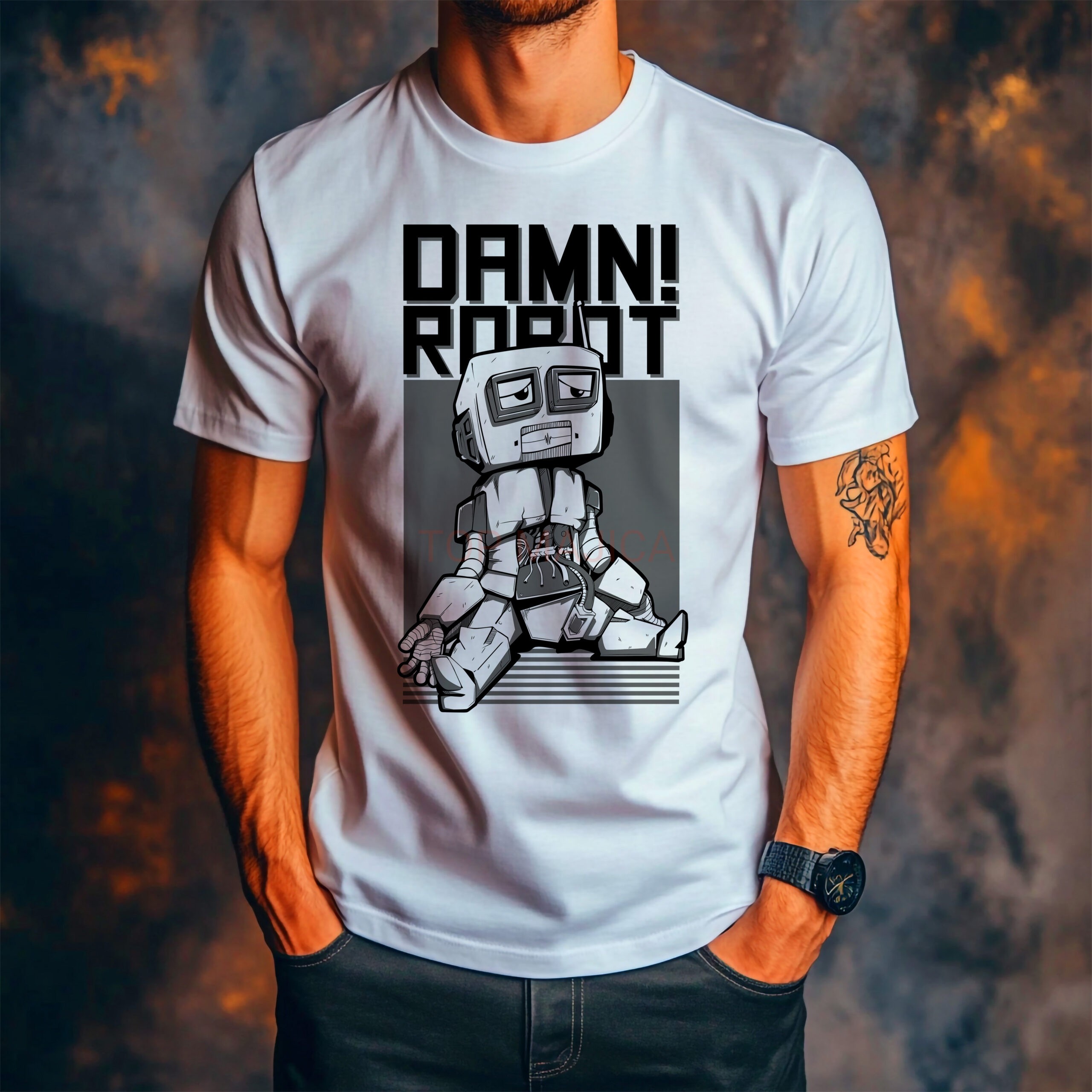 Damn robot majica Damn robot - Majica Damn robot majica scaled