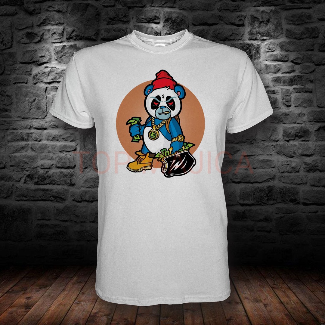 FANCY PANDA BELA MAJICA Fancy Panda - Majica bela FANCY PANDA BELA MAJICA