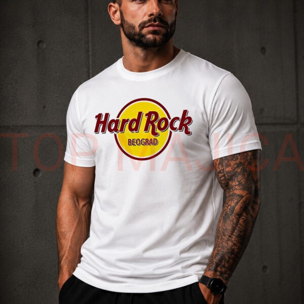 Hard Rock Beograd - Majica bela