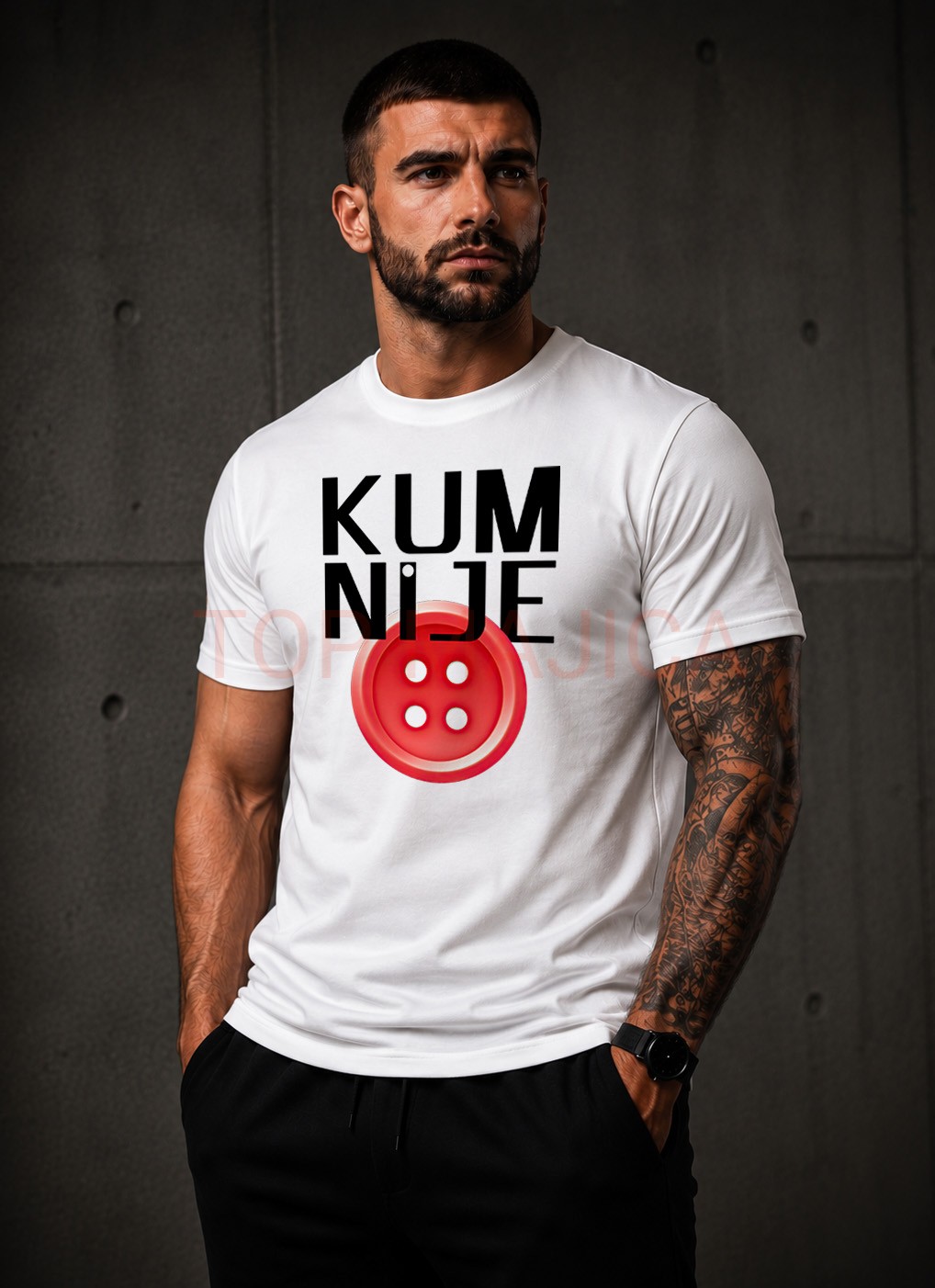 Kum nije dugme majica Kum nije dugme - Majica Kum nije dugme majica