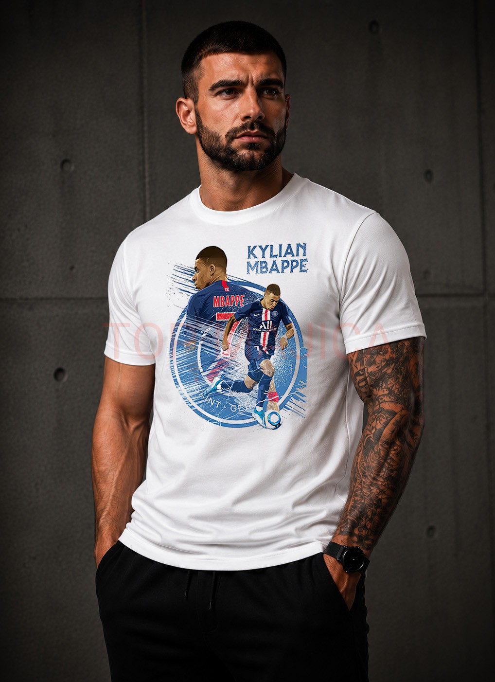 Kylian Mbappe PSG majica bela Kylian Mbappe PSG majica art bela Kylian Mbappe PSG majica bela