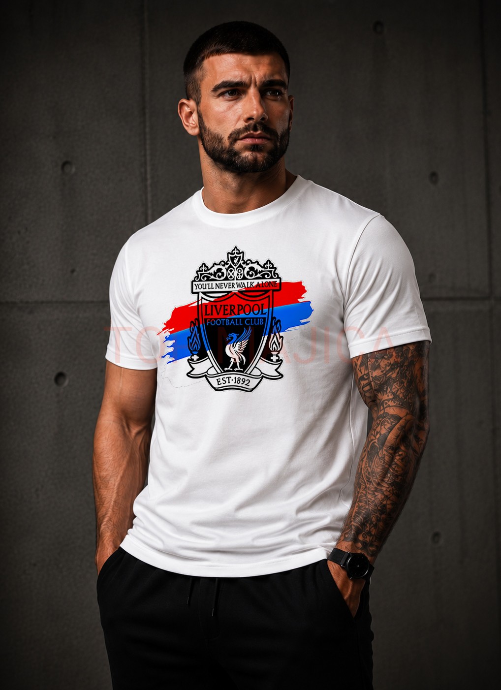 Liverpool Srbija majica bela Liverpool Srbija EDT - Majica Liverpool Srbija majica bela