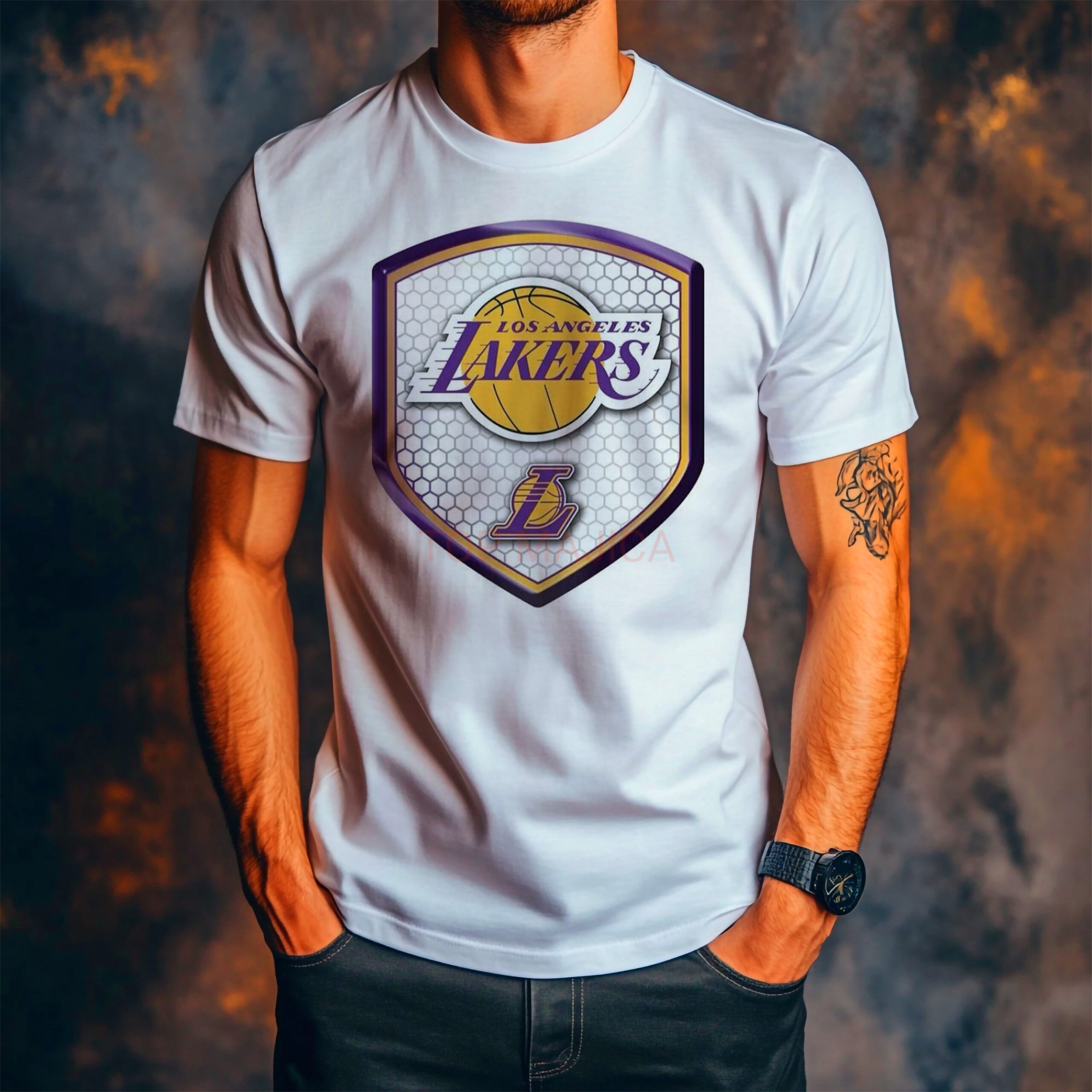 Los Angeles Laker majica Los Angeles Lakers - Majica bela Los Angeles Laker majica scaled